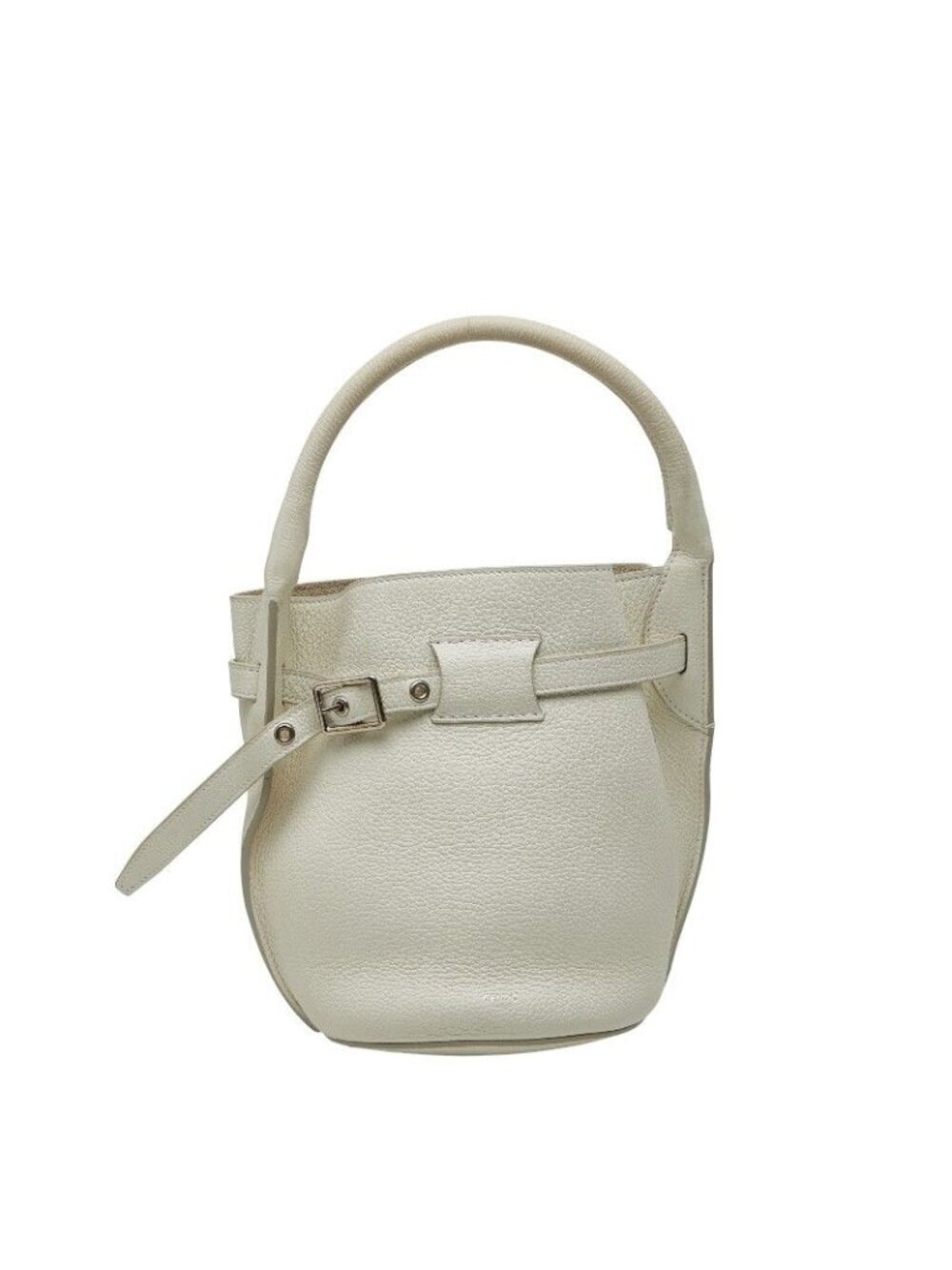 Celine Big Bag Bucket Nano Handbag White Leather